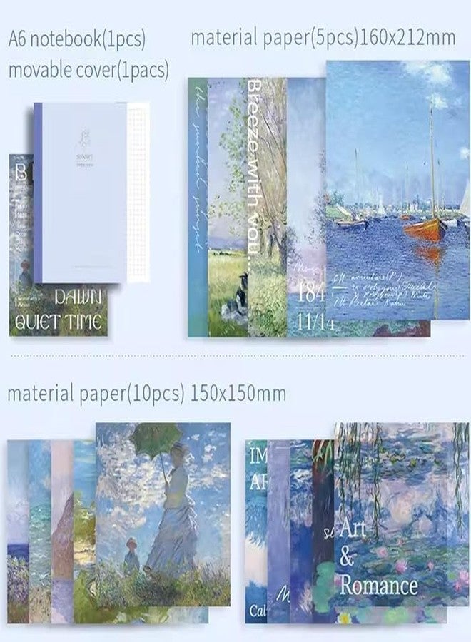 RUJVE Vintage Scrapbook Stickers Pack, Art Journal Kit, Bullet Junk Journal Planners DIY Decoration Paper Stickers Craft Kits Notebook Album Aesthetic Tape,Journaling Gift for Girl (Morning Breeze) - Image 2